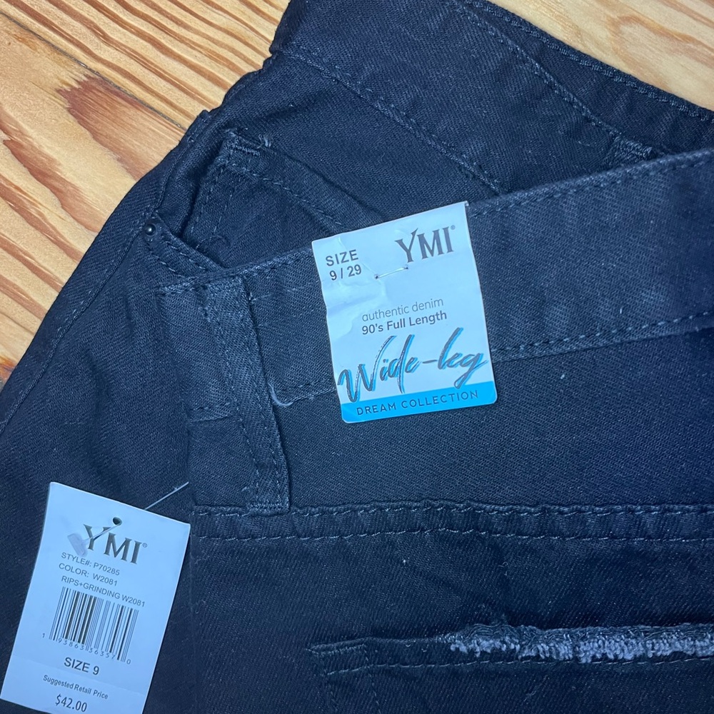 NWT YMI Dream Collection Wide Leg Denim Jeans Size 9/29 - Picture 4 of 16